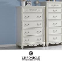 크로니클 화이트엔틱 신혼가구 세라끄 5단서랍장 CSC-6010