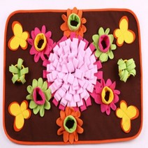 연서상회 강아지 고양이 노즈워크 먹이퍼즐 간식놀이 매트, 브라운