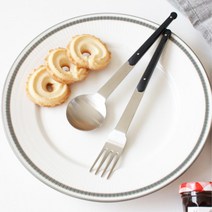 감성 브런치 카페 디저트포크 스푼 스텐 케이크포크 업소용 과일 심플 fork 식기 가게, 디저트포크 화이트