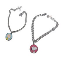 리틀트윙클 컬러 스누피 미아방지 이니셜 목걸이, 컬러루시목걸이유아체인2