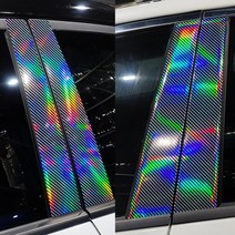 [AM] 아반떼AD 레이저카본홀로그램 B필러 데칼스티커