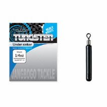 캣츠크로우 텅스텐 스틱 싱커 다운샷 낚시봉돌 블랙 1팩, 1/16oz
