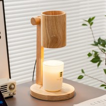 나무 양키캔들워머 따뜻하고 부드러운 향기 빛 침실 침대 옆 무드등, 1, Timing switch, US Plug