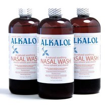[alcoscanal1102] 알카롤 코세정 코세척 청소 3병 / Alkalol Nasal Wash 16oz 3 Bottles