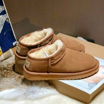 어그 클래식 신제품 여성용 벨벳 코튼 짧은 플러시 스노우 부츠 발목 따뜻한 오버사이즈 신발 겨울 Muje