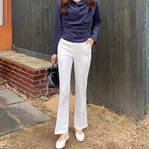 바잉몰 [기모]여성 누구나C 가을 겨울 스판 세미 부츠컷 롱슬랙스