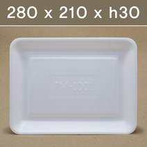 패키지요 스티로폼 사각트레이 1001호 600개, 1개
