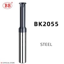 BB 1 치아 밀링 커터 텅스텐 카바이드 스틸 CNC 가공 알루미늄 60도 M1.2 M1.6 M2 M2.5 M3 M4 M5 M6 M8, M12, Steel-BK2055