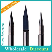 pcb 금속 절단 가공46 mm PCB 조각 비트 V 모양 팁 엔드 밀 CNC 라우터 1 개 텅스텐 카바이드 3D 밀링 커, 01 H 4mm_17 VB-A45-T01