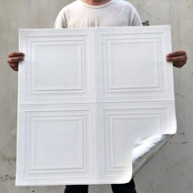 3d 아트월 붙이는 웨인스코팅 셀프 DIY 접착식 시트지 벽지 우드락 폼블럭 몰딩 시트지 단열 필름, 70X70 / 셀프 접착개, 두께 4mm (5매) 프리미엄