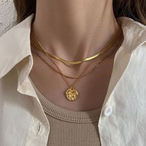 TQ 코인 레이어드 목걸이