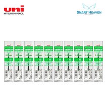 유니 제트스트림 3색펜 4색펜 멀티펜 리필심 SXR-80-38 SXR-80-05 SXR-80-07 10개, 다색펜(멀티펜) 리필 0.38 녹 10개