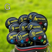 EAGLE PEAK 골프 혼마 아이언 커버세트 헤드 케이스 고급 가죽, G