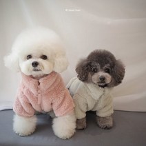 킨더펫후리스 강아지 애완견 히얼아이엠 겨울옷 반려동물, S, 카라멜