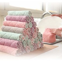 주방 초강력 물흡수 마법 요술 벨벳 행주(랜덤)5개 미친행주 걸레