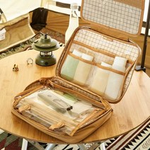 세면용품 가방 대용량 휴대용 여행 분리 방수 세면 도구 보관 가방