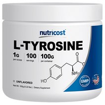 뉴트리코스트 L-티로신 파우더 1개 100g 1서빙 1g 100회분 L-Tyrosine Powder [100 GMS], 100mg