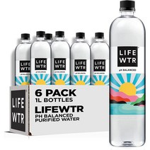 LIFEWTR 프리미엄 생수 전해질 pH 밸런스 1L x6병, 6병