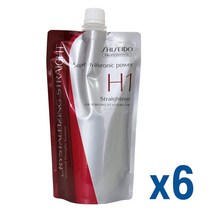 시세이도 크리스탈라이징 스트레이트 알파 H(하드) 1액 400gx6세트 - 매직 펌 파마 약 셀프
