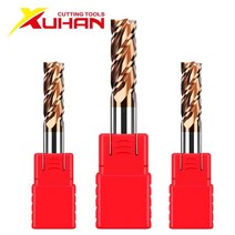 HRC55 카바이드 말단 절삭기 1 2 4 5 6 8 10 12mm 종 텅스텐 스틸 코팅 알로이 CNC, 5PCS, 16X16DX100L