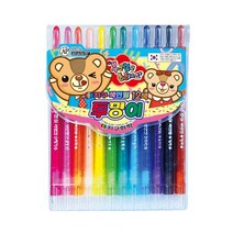 무지개 색연필 12색 샤프색연필 신학기 유치원선물, 단품