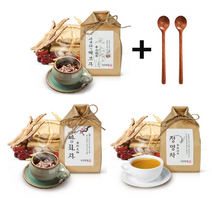 건강한첩 십전대보차 쌍화차 청명차 한방차 재료 건강차 전통차, 청명차 + 티스푼 2P