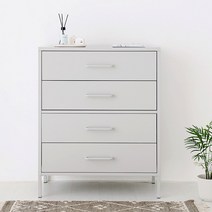 PIDOR 캐비넷 체스트 수납장 4단8001015, 라이트그레이 0465.6367