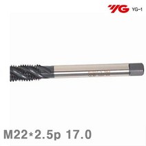 할인존Wx23H23 와이지원 롱스파이럴탭 M22x2.5p 17.0 38 150 (1EA) 스파이럴텝 스파이럴탭 기계탭 태핑머신 절삭 초경 공작 탭 다이스 스파이럴탭