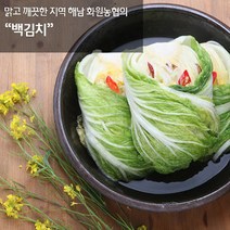 백김치 5kg 청정해남 화원농협