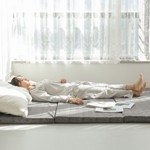 접이식매트리스 안전한 집먼지 진드기 미세먼지 차단 접이식 3단 매트리스 싱글 더블