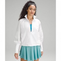 룰루레몬 라이트웨이트 테니스 집업 트랙 자켓 - 화이트 324656