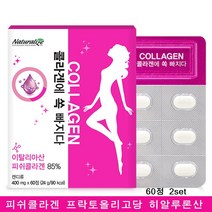 네추럴라이즈 이탈리아 저분자피쉬콜라겐 펩타이드 가루 분말 정 프락토올리고당 히알루론산 흡수율높은 수용성 콜라겐 생선 어류 비린내없는 먹기편한 알약타입 이너뷰티 노화방지도움, 60정, 2set