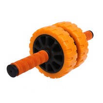 뱃살운동기구 ab슬라이드 남자뱃살빼는운동 롤아웃 운동기구 ab휠 휠슬라이드, 옐로우 허머 이륜(고무 손잡이)