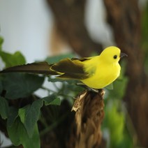 핸드메이드 작은새 베란다 실내 테라스 인테리어 장식 집 꾸미기, 옐로우