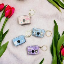 [한여름] 산리오 찰칵 소리나는 카메라 키링 열쇠고리 라이트키링 가방걸이, 마이멜로디, 1개