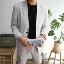 남자 봄 여름 가을 데일리 스판 정장 4size