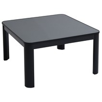 [야마젠] 캐주얼 코타츠 테이블 60cm 혼자 생활용 정사각형 천면 리버시블 블랙 ESK-608