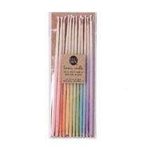 빛나 파스텔 파티 케익 양초 롱 12개, 수량, 색상