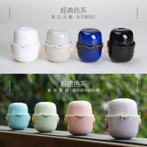 일롱 쾌객 품평배 1인 일인 여행용 차호 찻잔 티 다기 125ml 세트 Wstug 증정, 라이트블랙