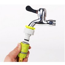 물호수 연결기 니플 세차용 수도꼭지 호스연결구 연장, 1411어댑터초록 (989개)