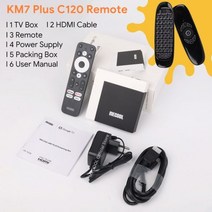 미디어박스 미디소프트 영상재생 미디어플레이어 MECOOL-KM7 플러스 TV 박스 안드로이드 11 넷플릭스 4k, 05 KM7 Plus C120_03 영국 플러그