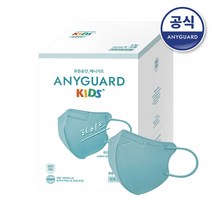 애니가드 KC인증 라이트 키즈 마스크 소형2, 30개입, 1개, 민트그린