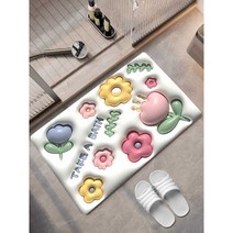 입체발매트 현관 러그 규조토 감성적인 빨아쓰는 3D