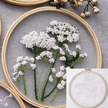 프랑스 자수 패키지 도안 재료 키트 DIY 십자수 들꽃, 1개