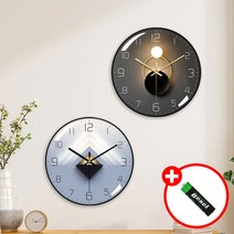 MASE 무소음 벽걸이 시계 인테리어 벽시계 원형 거실 엔틱, A.써클골드(12인치)