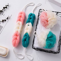 소프트 투톤 샤워볼 롱 샤워타올 4종 세트, 1개