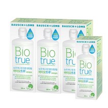 [천삼백케이] [바슈롬] 렌즈 세척액 바이오트루 500mlx3개+ 300mlx1개, 단품