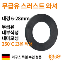 한국이구스 베어링 6-10mm iglidur X 독일 정품 스러스트 와셔 DU 부싱 무급유 내마모성, 내경 8mm:XTM-0829-015