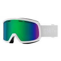 Smith 스미스 Optics Range 유니 스노우 겨울 고글 - 블랙 RC36, White / Green Sol-x Mirror