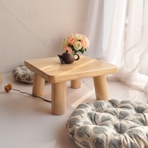 호족반 손님다과상 술상 혼술 개다리소반 자개 차상 소반상 과일상 미니, 원색 36x36x21+2 돔 매트